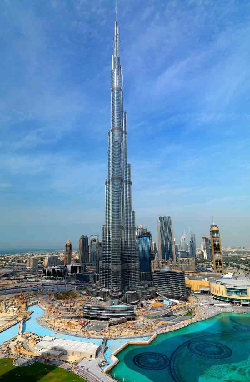 Burj Khalifa at the top 